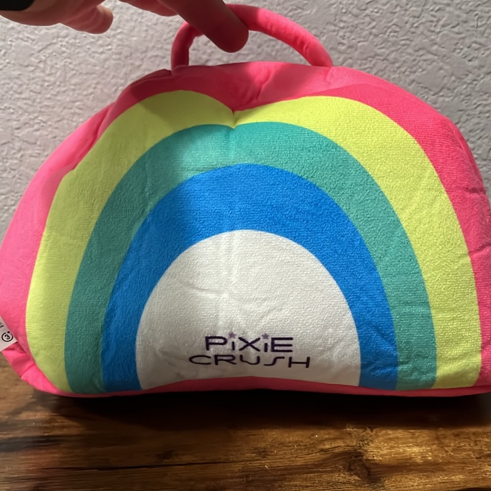 Pixie Crush Pink Rainbow Plush Bag/ Snug a babies - Picture 3 of 10